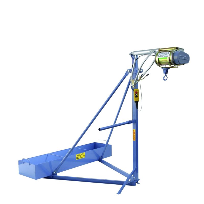 Dreibock freistehend mit Ballastbehälter