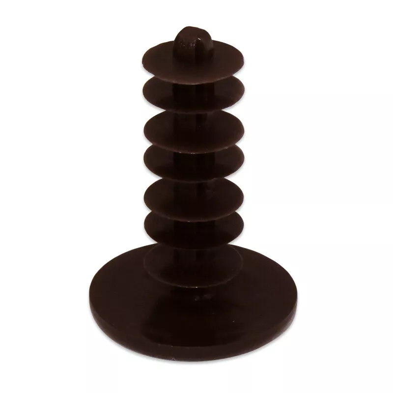 ABDECKKAPPE KURZ (RUNDLAMELLE) | 14 X 40 MM I DUNKELBRAUN